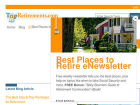 'topretirements.com' screenshot
