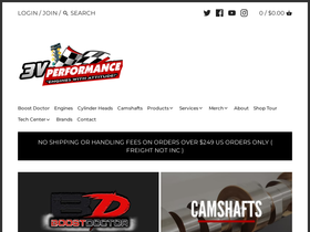 3vperformance.com homepage screenshot
