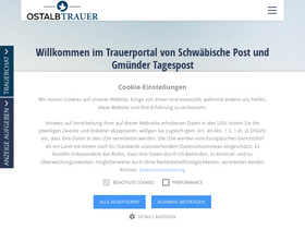 'ostalbtrauer.de' screenshot