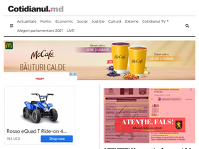'cotidianul.md' screenshot