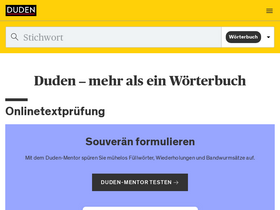 'duden.de' screenshot