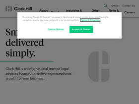 'clarkhill.com' screenshot