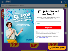 'beep.es' screenshot