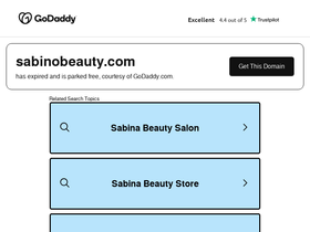 sabinobeauty.com homepage screenshot