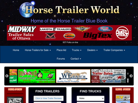 'horsetrailerworld.com' screenshot