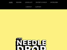 'theneedledrop.com' screenshot