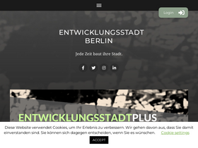 'entwicklungsstadt.de' screenshot