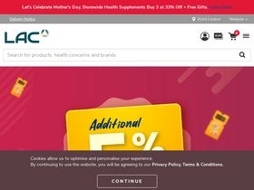 'lacworldwide.com.my' screenshot