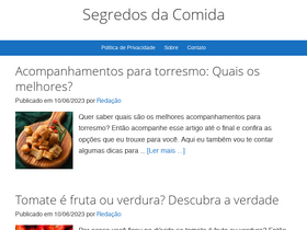 'segredosdacomida.com.br' screenshot