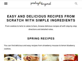'pastryandbeyond.com' screenshot