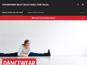 dancestoredallas.com homepage screenshot