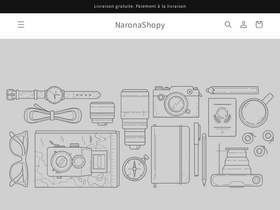 NaronaShopy website screenshot