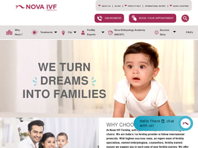 'novaivffertility.com' screenshot