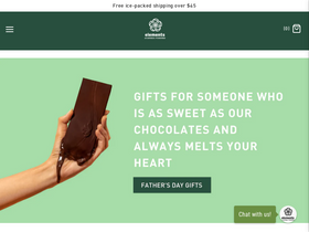 elementstruffles.com homepage screenshot