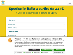 'paccofacile.it' screenshot