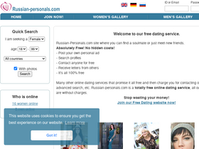'russian-personals.com' screenshot