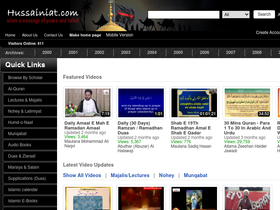 'hussainiat.com' screenshot