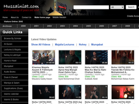 'hussainiat.com' screenshot