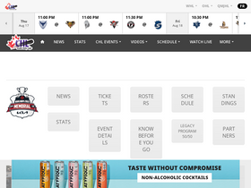 'chlmemorialcup.ca' screenshot
