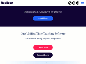 'replicon.com' screenshot
