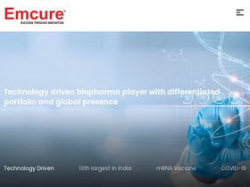 'emcure.com' screenshot