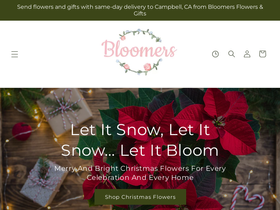 bloomersflowers.biz homepage screenshot