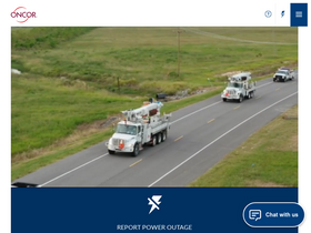'oncor.com' screenshot