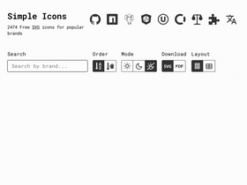 'simpleicons.org' screenshot