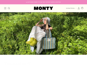 Bagsbymonty homepage screenshot