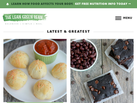 'theleangreenbean.com' screenshot