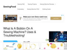 'sewingfeed.com' screenshot