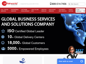 'flatworldsolutions.com' screenshot