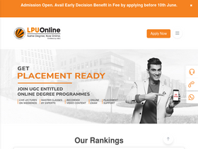 'lpuonline.com' screenshot