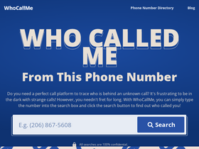 'whocallme.com' screenshot