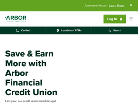 'arborfcu.org' screenshot