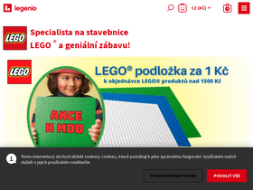 'legenio.cz' screenshot