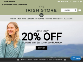 'theirishstore.com' screenshot