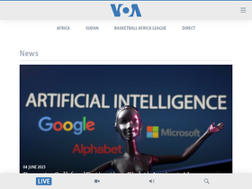 'voaafrica.com' screenshot