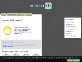 'vremea.ido.ro' screenshot