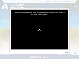'holidaybuilders.com' screenshot