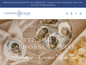californiacaviar.com homepage screenshot
