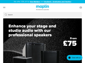 'maplin.co.uk' screenshot