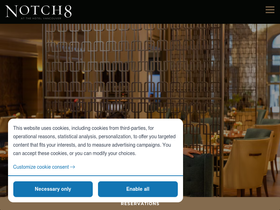 'notch8-dining.com' screenshot