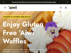 aiwiwaffles.com homepage screenshot