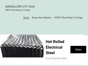 'bangalorecitybus.in' screenshot