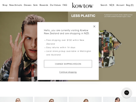 kowtow homepage screenshot