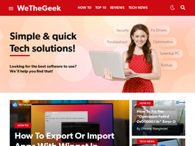 'wethegeek.com' screenshot