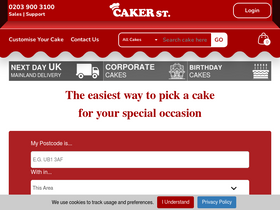 'cakerstreet.com' screenshot