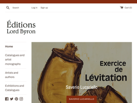 lord-byron.com homepage screenshot