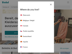 'vinted.at' screenshot